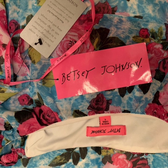 NWT Betsy Johnson floral maxi dress - Picture 6 of 6